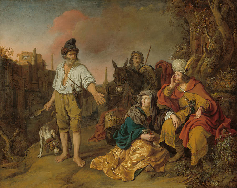 The Levite at Gibeah #1 Painting by Gerbrand van den Eeckhout