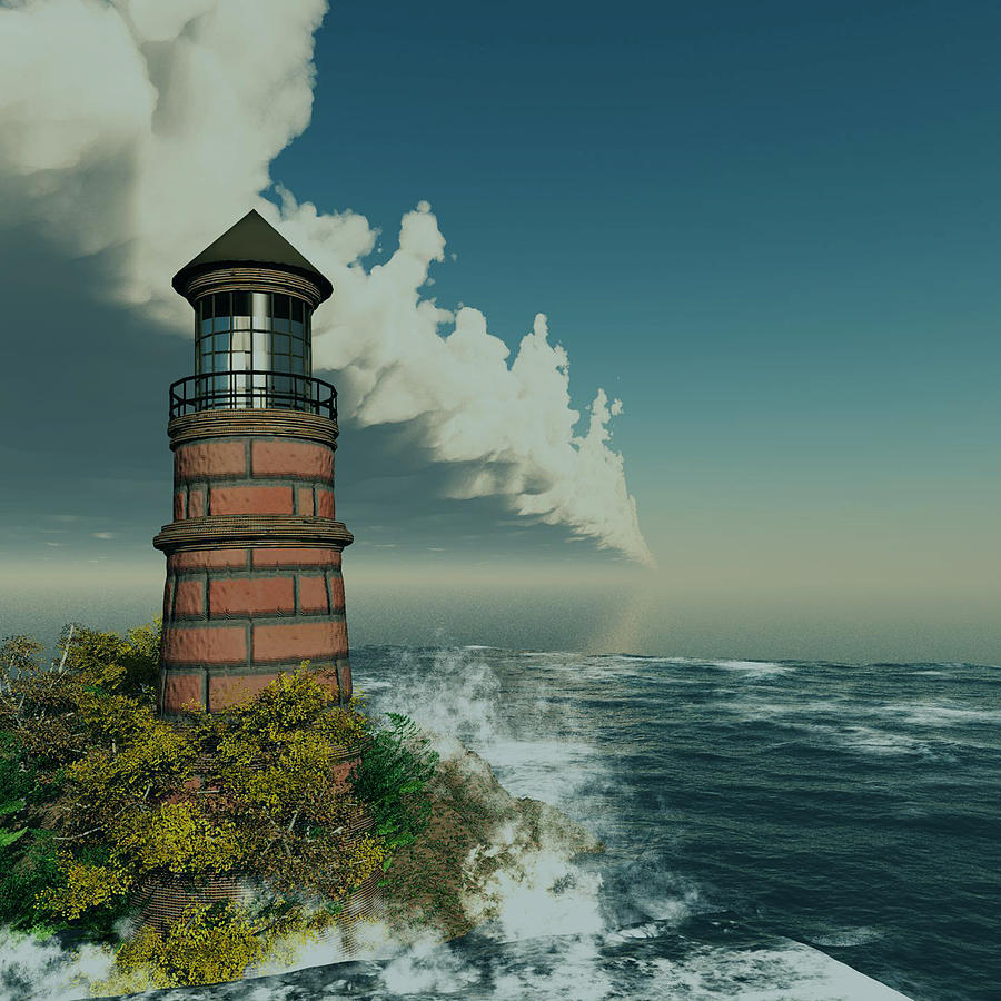 The Lighthouse #3 Digital Art by John Junek