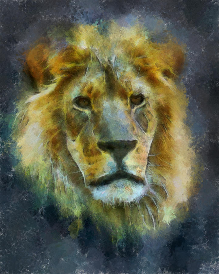 The Lion #2 Digital Art by Ernest Echols
