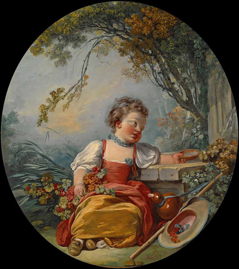 The Little Pilgrim #3 Painting by Francois Boucher