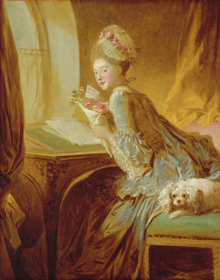 The Love Letter #8 Painting by Jean-Honore Fragonard