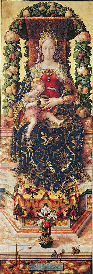 Madonna Painting - The Madonna Of The Little Candle #1 by Carlo Crivelli
