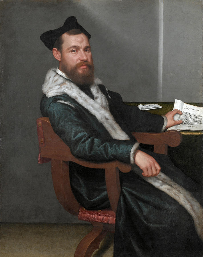 The Magistrate  #2 Painting by Giovanni Battista Moroni
