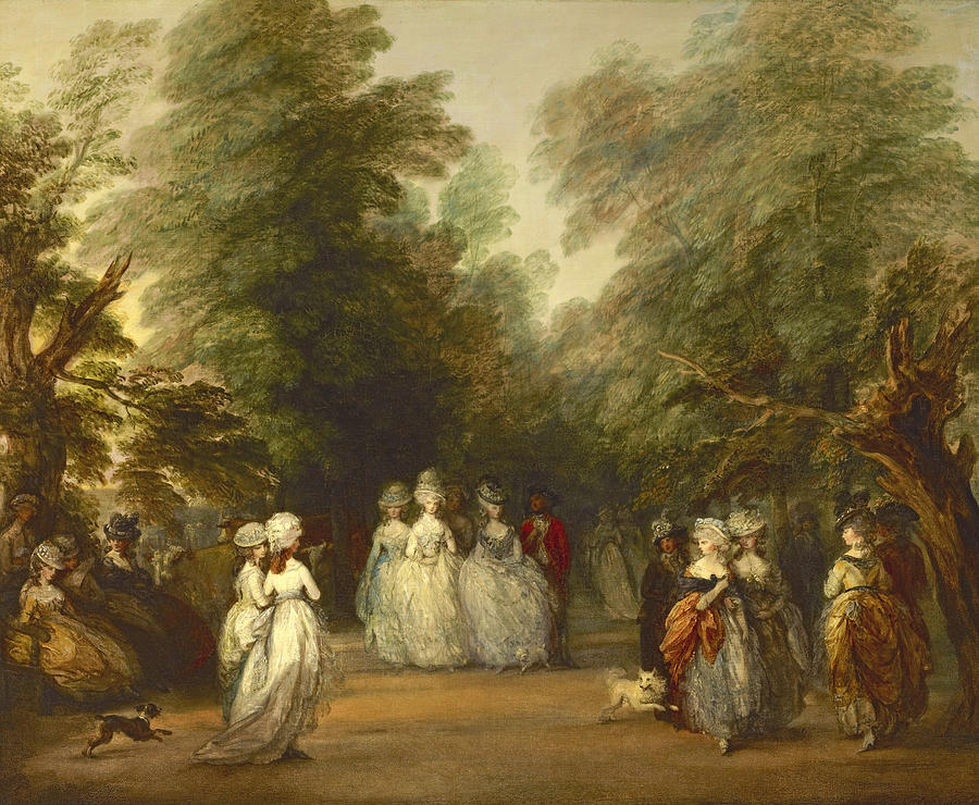 The Mall in Saint Jamess Park #2 Painting by Thomas Gainsborough