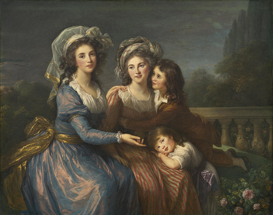 The Marquise De Pezay #1 Painting by Elisabeth Louise Vigee Le Brun