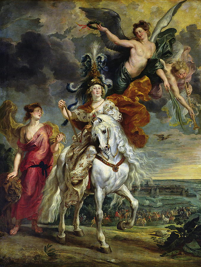 The Medici Cycle The Triumph Of Juliers Painting by Peter Paul Rubens