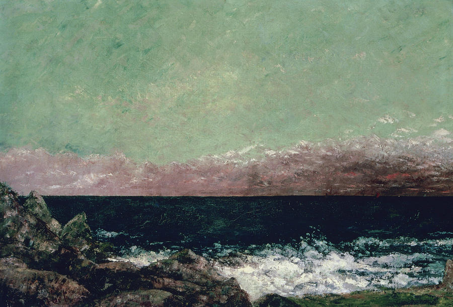 Gustave Courbet  Painting - The Mediterranean #1 by Gustave Courbet