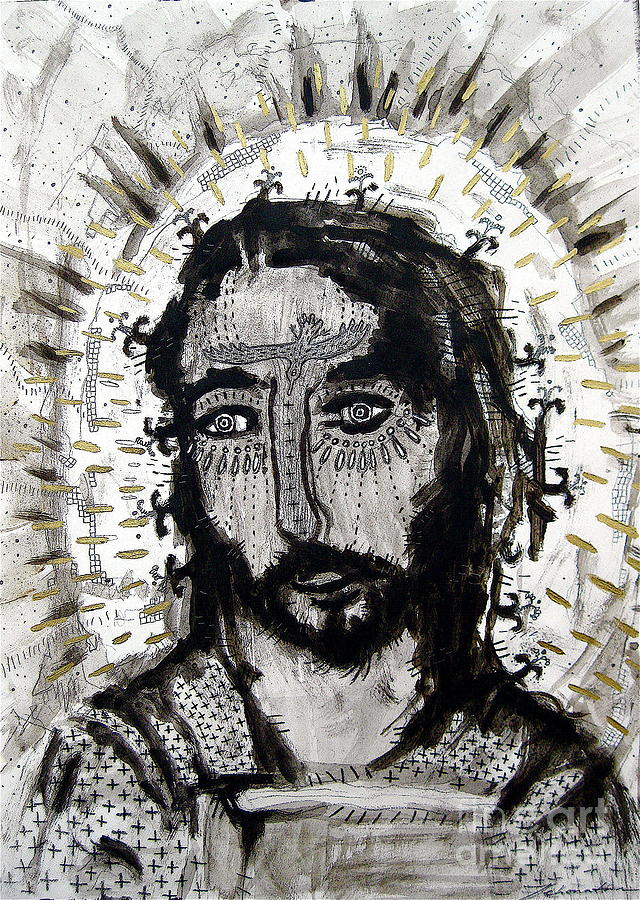 The Messiah #1 Drawing by Jonathan Edward Shaw