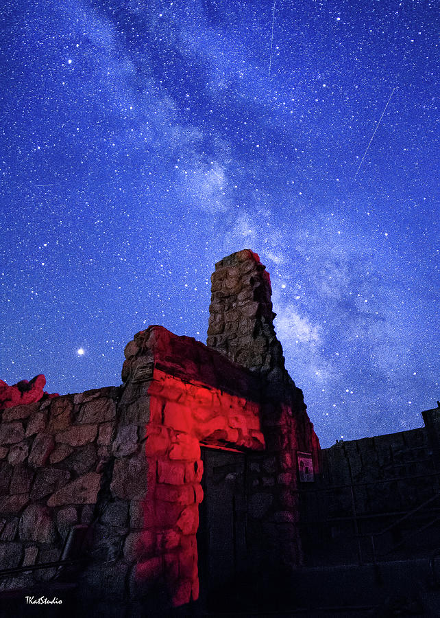 The Milky Way Over the Crest House #1 Photograph by Tim Kathka