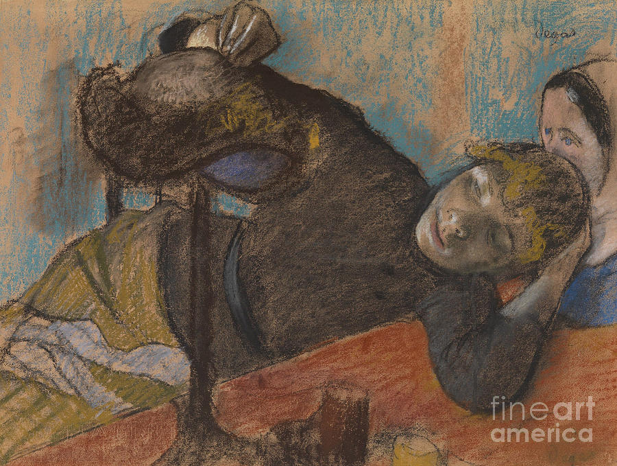 The Milliner Pastel by Edgar Degas