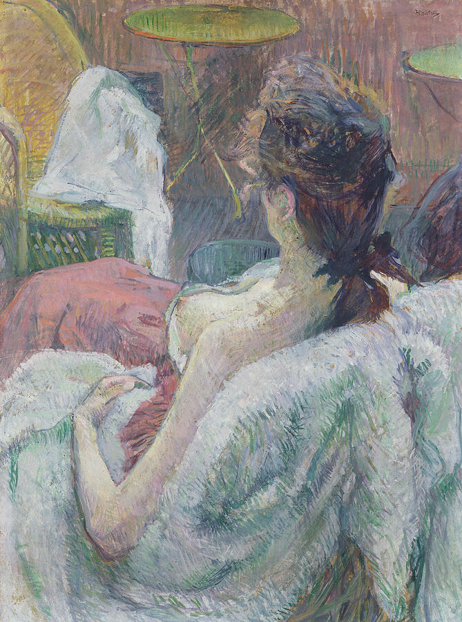 The Model Resting, from 1889 Painting by Henri de Toulouse-Lautrec