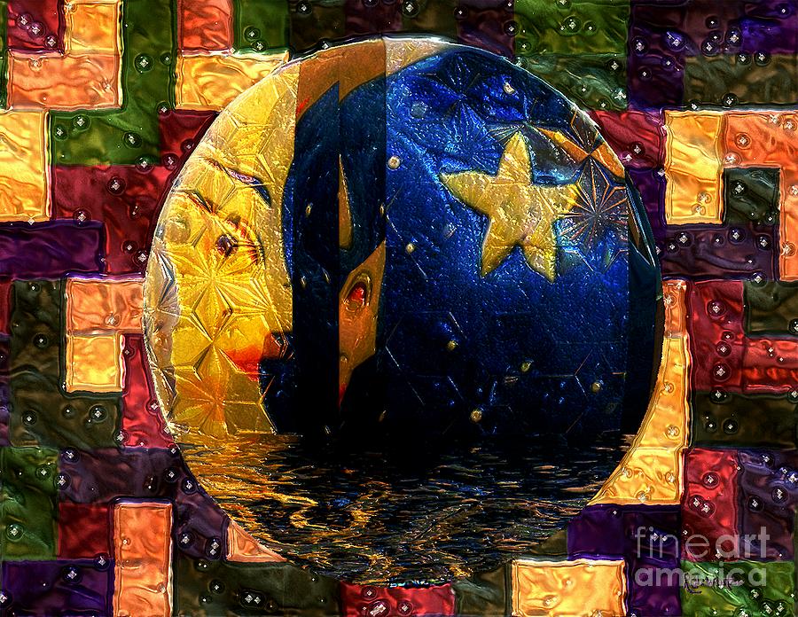 The Moon Has a Bath Painting by RC DeWinter