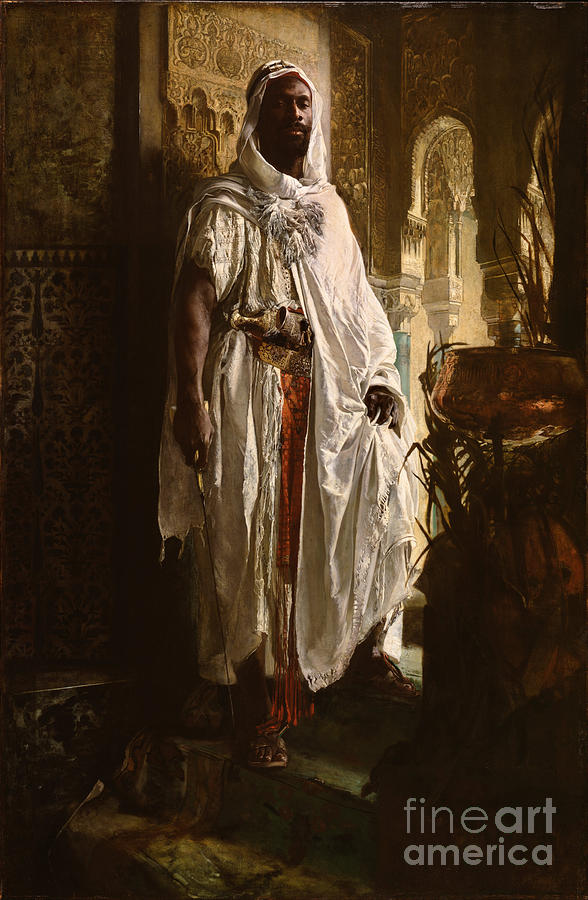 The Moorish Chief #1 Painting by Celestial Images