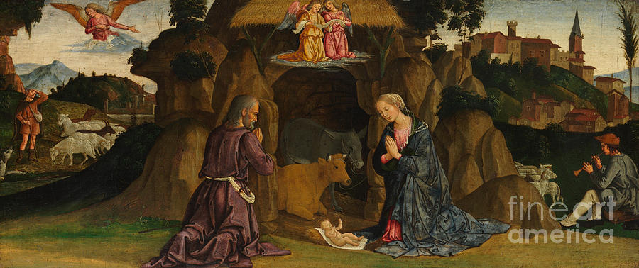 The Nativity Painting by Antoniazzo Romano