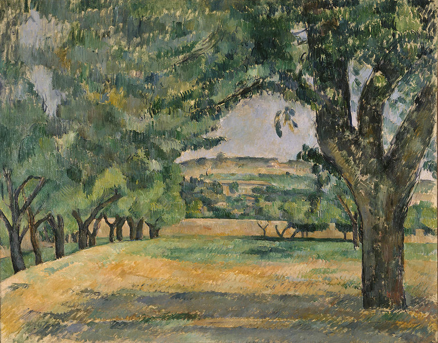 The Neighborhood of Jas de Bouffan #1 Painting by Paul Cezanne