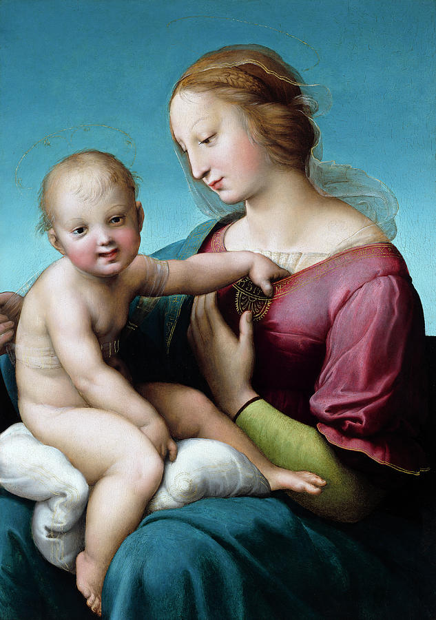 The Niccolini-Cowper Madonna #1 Painting by Raphael