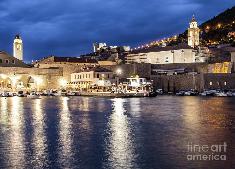 The nights of Dubrovnik #1 Photograph by Didier Marti
