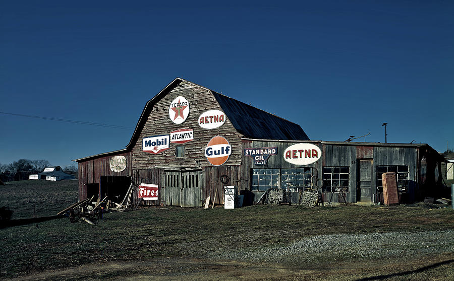 Sign Photograph - The Nostalgia Barn #1 by Mountain Dreams