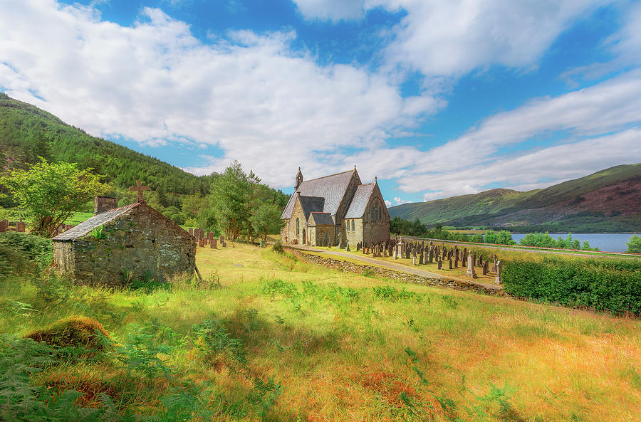 Highlands Photograph - The Old Highland Church by Roy McPeak Highlands Photograph - The Old Highland Church by Roy McPeak