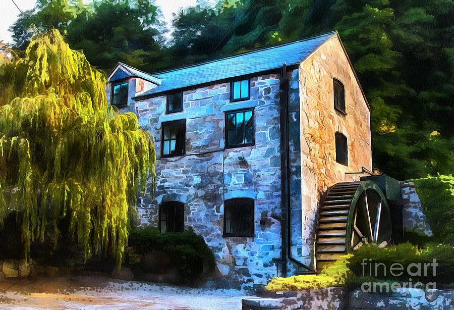 Water Mill Digital Art - The Old Mill  #1 by Chris Evans