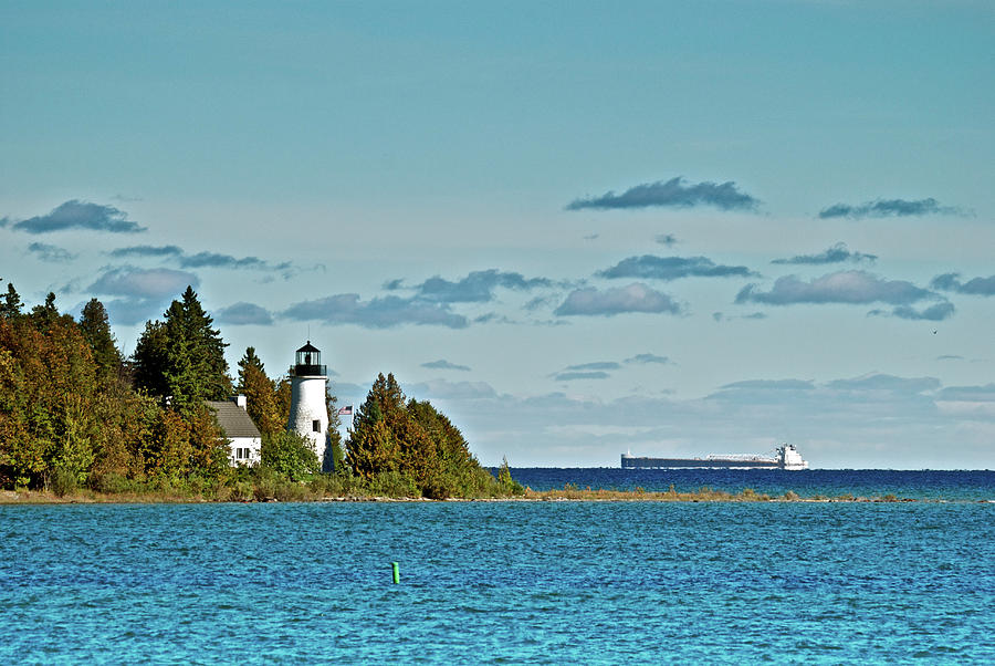 The Old Presque Isle Lighthouse #1 Photograph by Michael Peychich