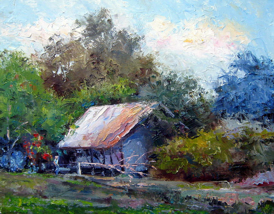 The Old Shack Painting by Mark Hartung - Fine Art America