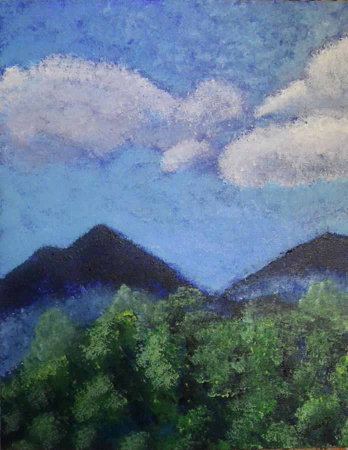 The Peaks of Otter #1 Painting by Nancy Sisco