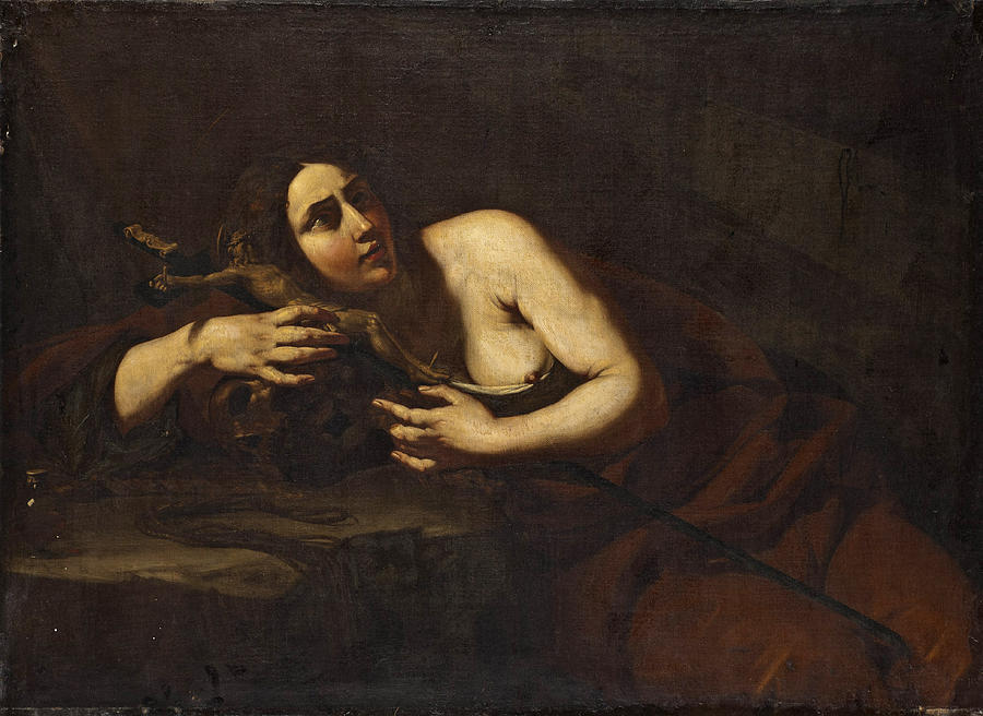 The Penitent Magdalen #2 Painting by Cecco del Caravaggio