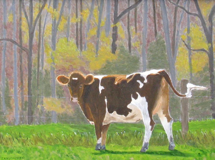 The Pirouetting Heifer #1 Painting by Barb Pennypacker