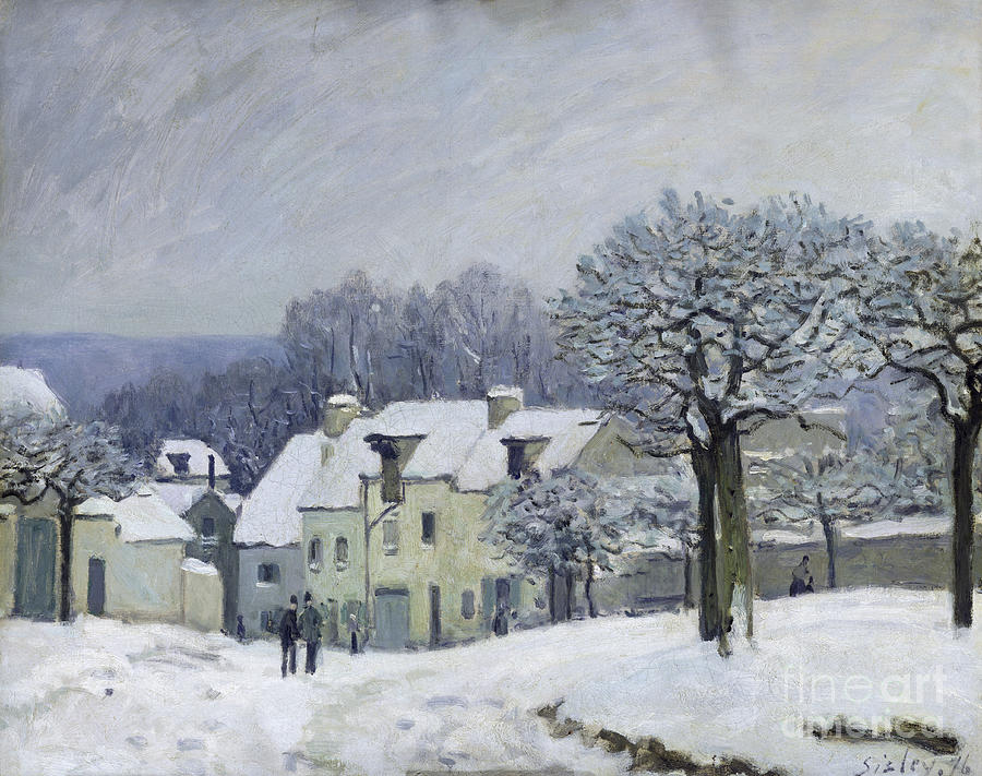 The Place du Chenil at Marly le Roi Painting by Alfred Sisley