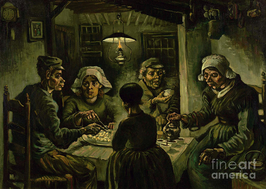 Vincent Van Gogh Painting - The Potato Eaters, 1885 by Vincent Van Gogh