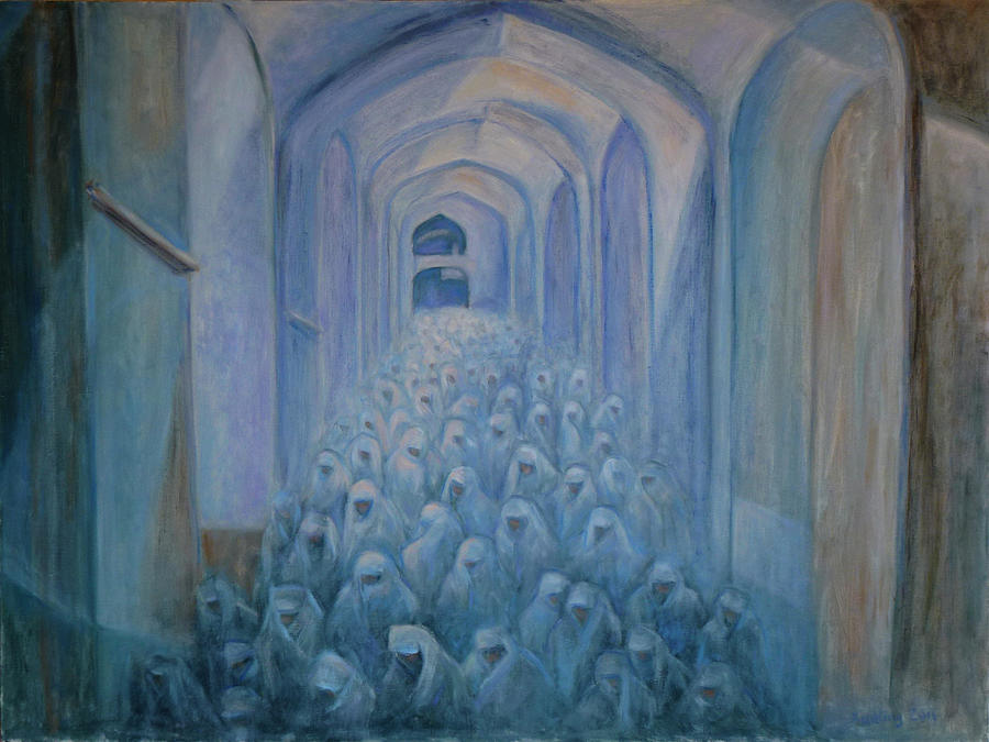 The Prayers... Painting by Xueling Zou