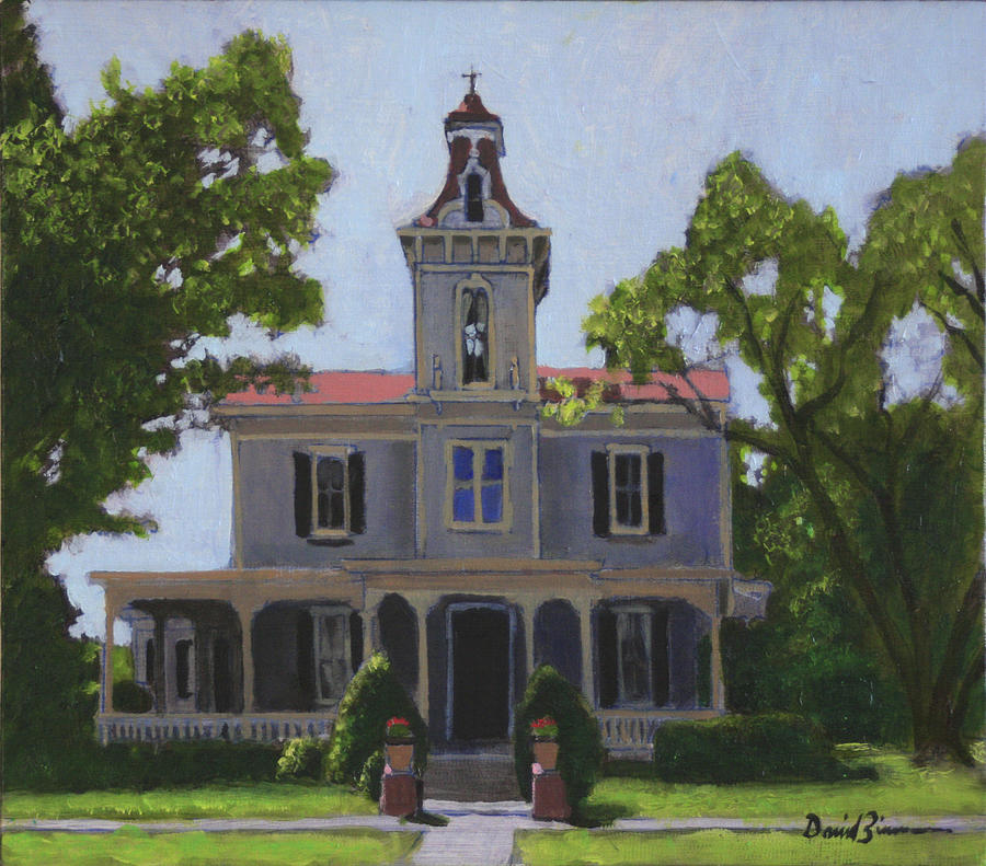 Victorian Home Painting - The Pride of Oakwood #1 by David Zimmerman