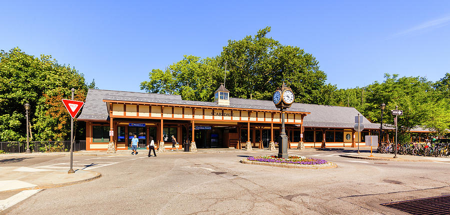 Scarsdale Photograph - The railroad station in Scarsdale by Alex Potemkin Scarsdale Photograph - The railroad station in Scarsdale by Alex Potemkin