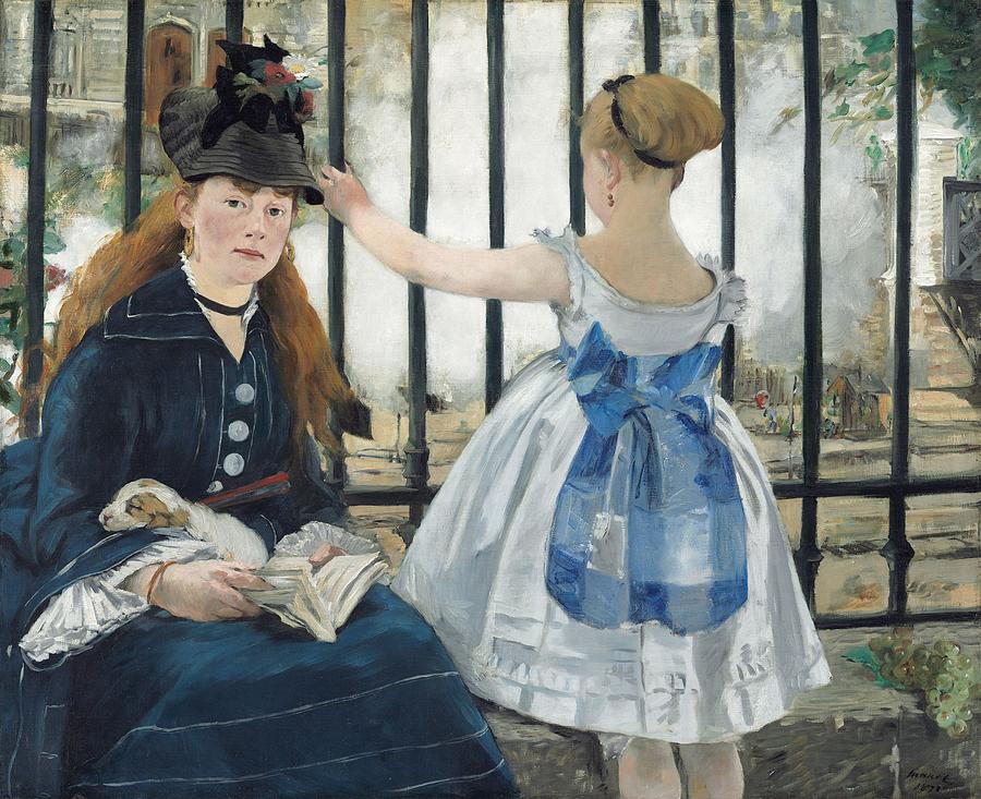 The Railway Painting - The Railway, Edouard Manet, 1873 #1 by Celestial Images