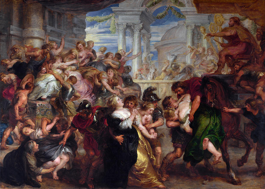 The Rape of the Sabine Women Painting by Peter Paul Rubens