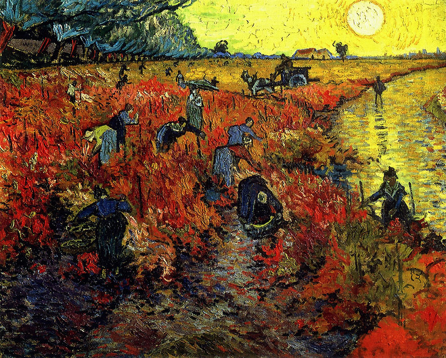 The Red Vineyard At Arles #1 Painting by Vincent Van Gogh