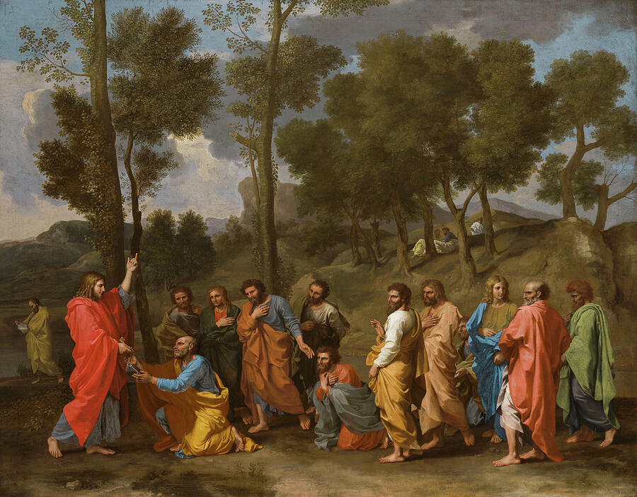 The Sacrament of Ordination, from 1636-1640 Painting by Nicolas Poussin