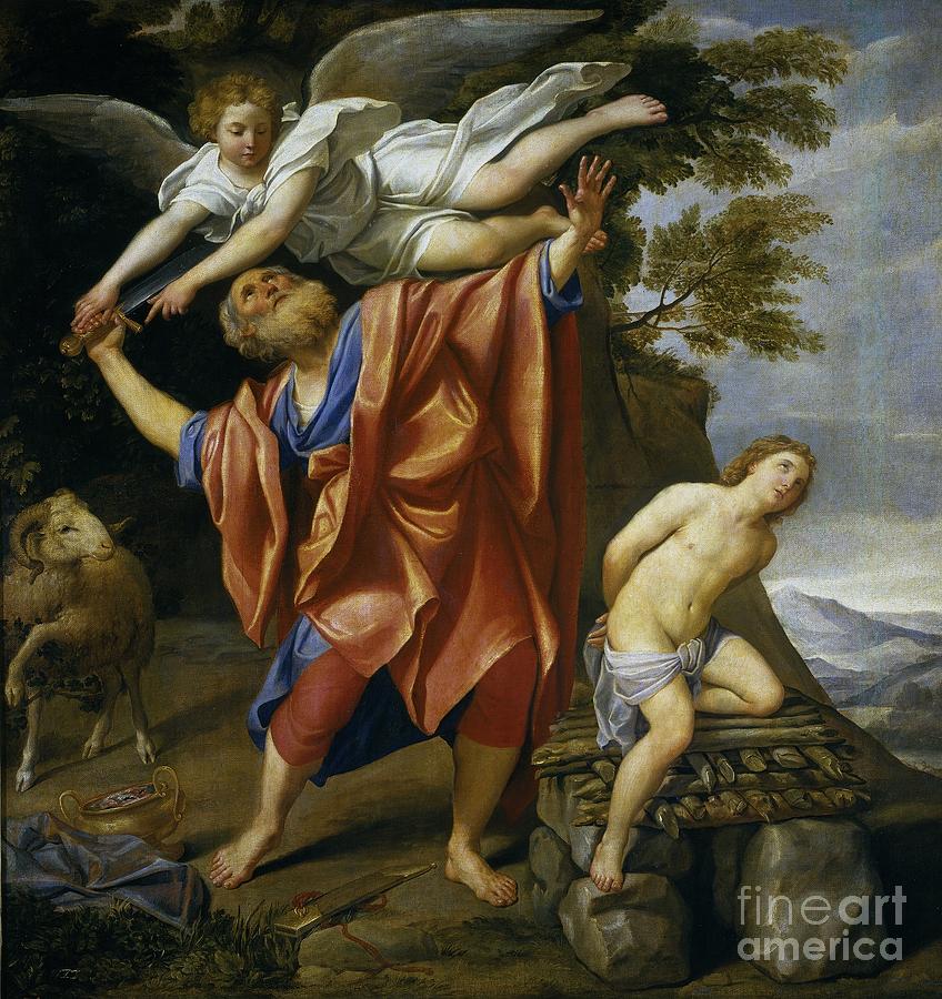 The Sacrifice Of Isaac Painting - The Sacrifice of Isaac #1 by Celestial Images