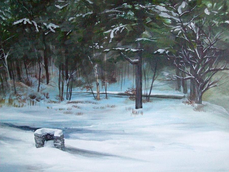 Winter Painting - The Season Has Changed #1 by Chris Wing