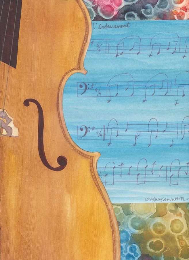 Music Painting - The Secret #1 by Casey Rasmussen White