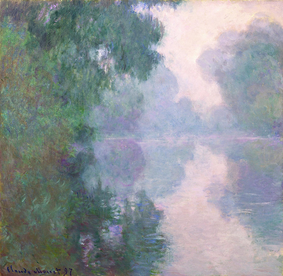 Claude Monet Painting - The Seine at Giverny, Morning Mists #1 by Claude Monet
