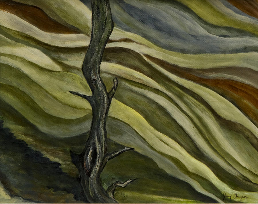 Tree Painting - The Sentinal #1 by Joy Taylor