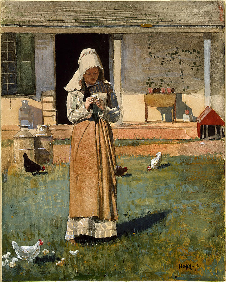 The Sick Chicken Painting by Winslow Homer