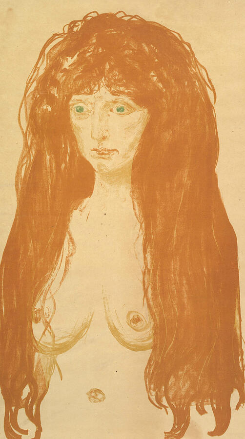 The Sin, from 1902 Relief by Edvard Munch