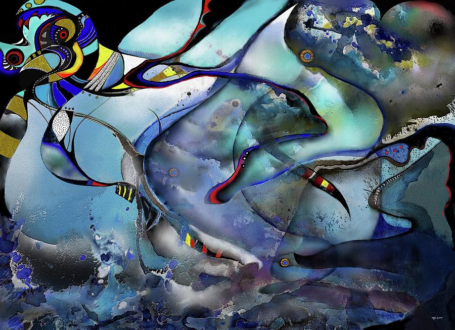 the singing of the Sirens #1 Mixed Media by Wolfgang Schweizer