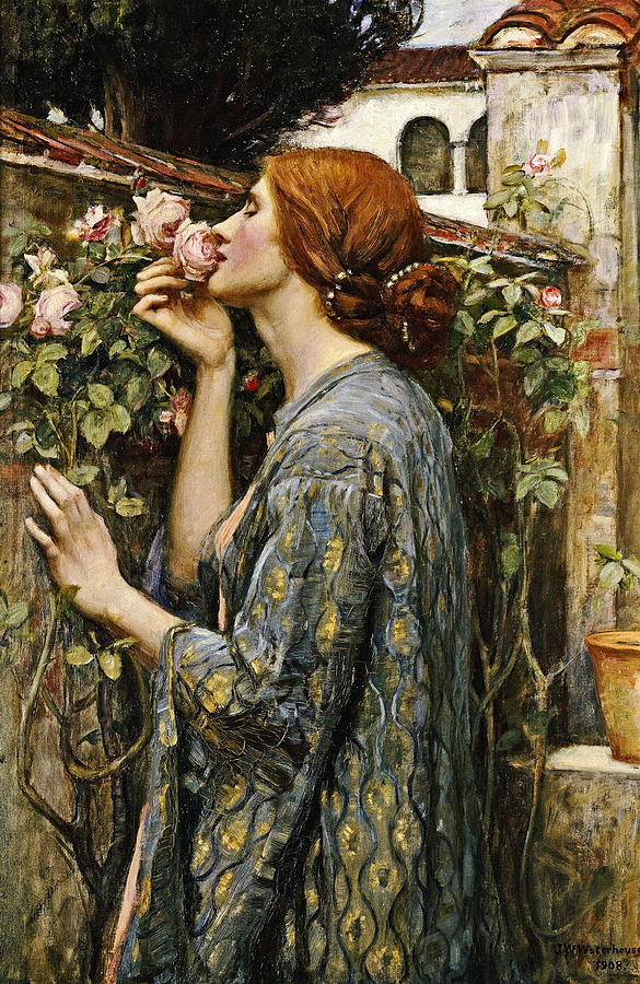 John William Waterhouse Painting - The Soul Of The Rose #1 by John William Waterhouse