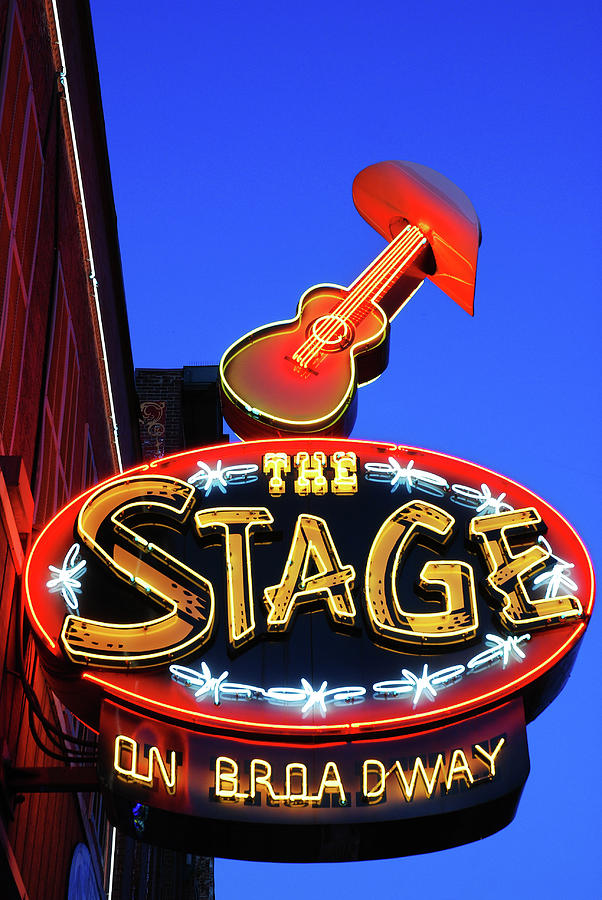 The Stage on Broadway, Nashville #1 Photograph by James Kirkikis
