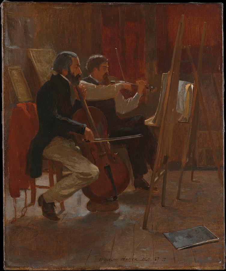 The Studio #1 Painting by Winslow Homer
