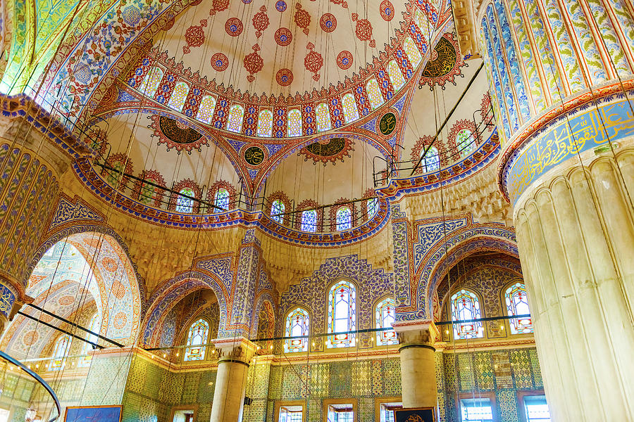 The Sultan Ahmed Mosque is a historic mosque in Istanbul, Turkey #1 Photograph by Marek Poplawski